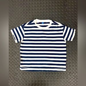 OLDNAVY T-Shirt for Womens. Size Small, Color White / Blue Stripes.